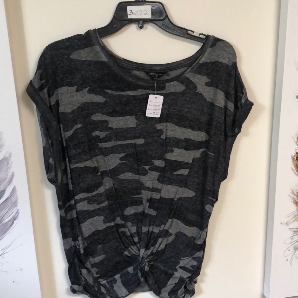 Lucky Brand Camo Short Sleeve Shirt